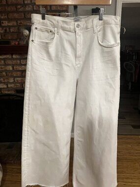 ✨ Citizens of Humanity Lyra Wide Leg Jeans Size 32 NWT | Distressed Hem Premium